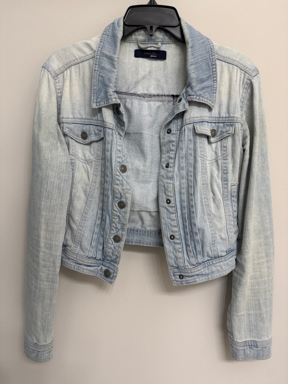 Light Blue Denim Cropped Jean Jacket by LAUREN Ralph Lauren